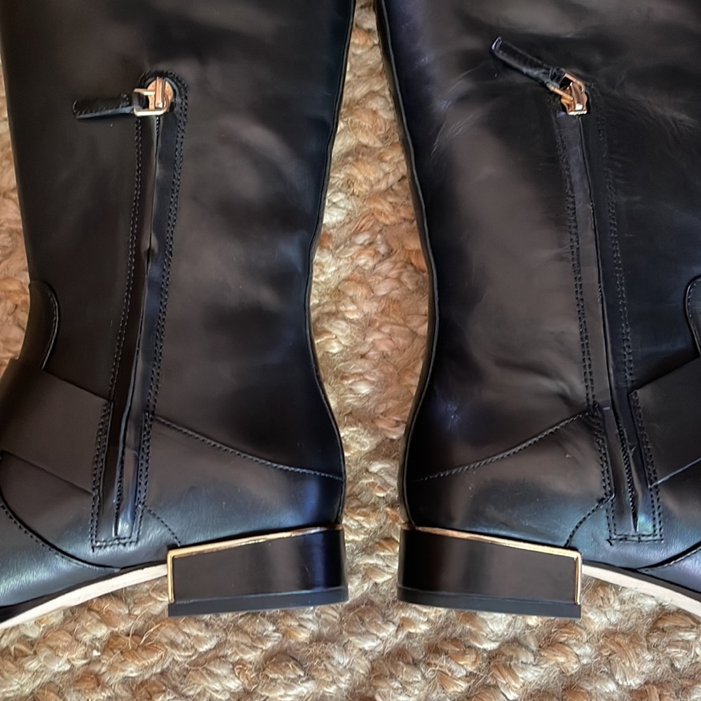 NIB Tory Burch Sofia Riding Boot Leather Riding Boots - Picture 11 of 15